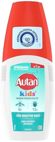 Autan Kids Pumpspray, Effektiver Insektenschutz gegen Mücken und Zecken, Mückenschutz, Travel Essentials, 1er Pack, 100 ml