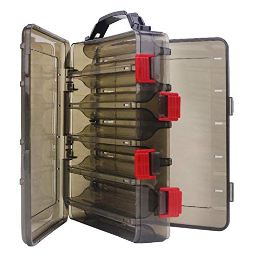 JVSISM Agujero De Aire para Almacenamiento De Cebo Senuelos Camaron Minnow Caja De Aparejos De Pesca Portatil Multifuncion 20X17X5Cm Caja De Senuelos De Pesca