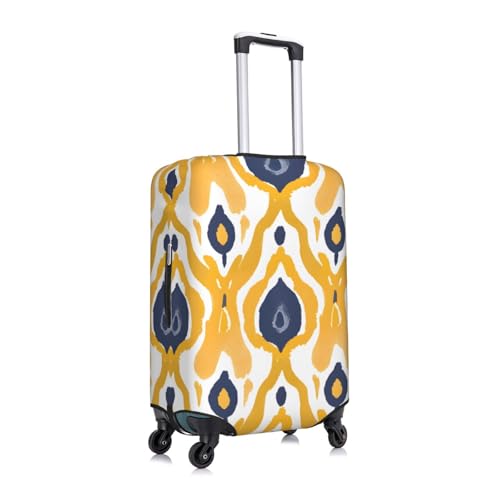Ethnic Yellow Geometric Luggage Cover Elastic Suitcase Protector Ftis 29-32 Inch Suitcase Cover for Luggage3