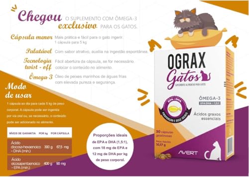 KIT 2 O GRAX GATOS 30 CÁPSULAS