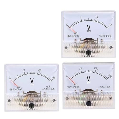 Voltmètre CC de type pointeur 85C1 jauge tension analogique DC 0-20V voltmètre de panneau encastrable