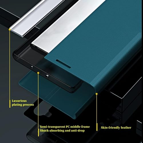 Étui rabat cuir Samsung S25 Edge pour écran protégé - 7