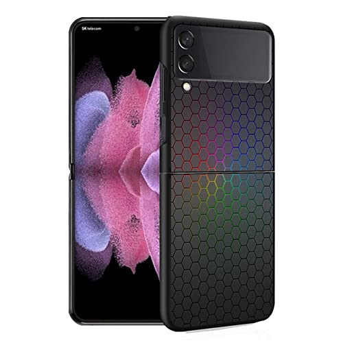 Coque de protection en fibre de carbone pour Samsung Galaxy Z Flip 3 5G et Z Flip 4