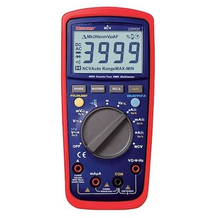 Digital Multimeters, 40 Ohms, 4000 Counts