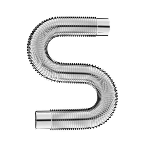 Tubo de chimenea de acero inoxidable for estufa de leña, tubo extensible for estufa de camping, accesorios de escape flexibles, varios tamaños(2m-6cm)