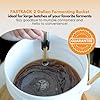FastTrack Fermentation Bucket ,Home Brewing Wine Fermenter ,2 Gallon Fermenting Bucket with Lid, 100% Food Grade-BPA Free Fermenting Bucket for your Beer, Wine or any other Fermented Beverage,White #5