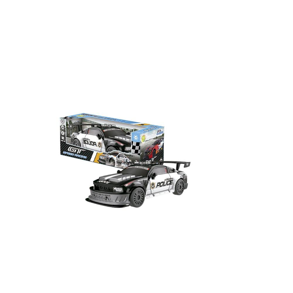 TAI733T00427 GT-SPEED RACING POLICE VEHICLE 1:24 R/C TACHAN Toy, Multicoloured