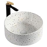 【Finition mate douce】Ce lavabo est doté d'un émail mat à la texture fine, doux au toucher, qui contribue à réduire les taches et facilite le nettoyage quotidien