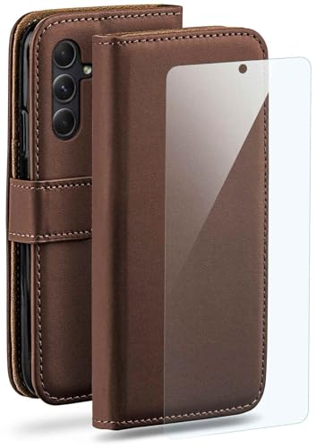 Housse Samsung Galaxy A54 5G en cuir premium marron foncé
