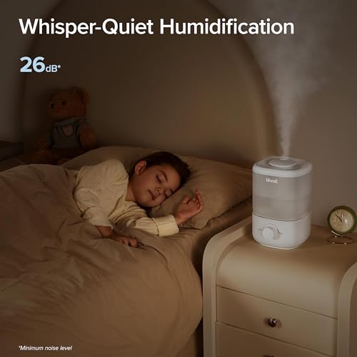 LEVOIT Top Fill Humidifiers for Bedroom, 2.5L Tank for Large Room, Easy to Fill & Clean, 28dB Quiet Cool Mist Air Humidifier for Home Baby Nursery & Plants, Auto Shut-off for Safety, 25H - Image 7