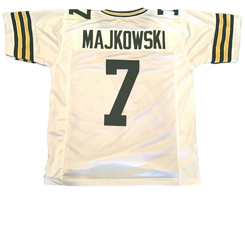 Don Majkowski White Jersey Stitched Custom Football New No Brand/Logos (US, Alpha, Large, Regular, Regular, White)