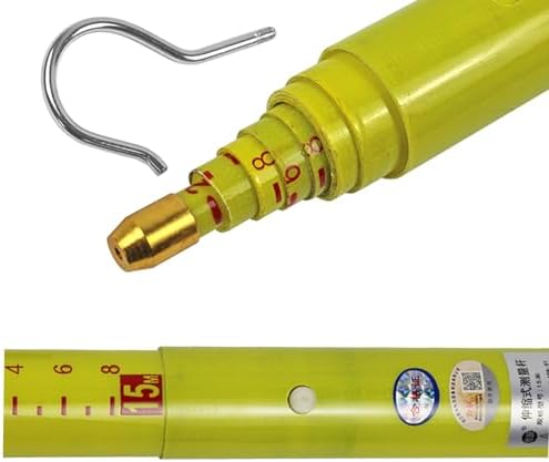 High Voltage Measuring Pole - Lightweight Insulated Epoxy Telescopic Rod for Power Measurement & Tree Height (2-Pack, 8m/26.2ft) - Substation Tool