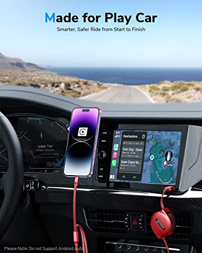 Cafele Multi Charging Cable【Handy Charging】 3In1 Retractable Usb Charging Cable With Type C/Micro Usb/Ip, Multiple Phone Charger Cord For Phone 14 13 12 11, Samsung S23 S22 S21(4Ft)-Red #TOP3