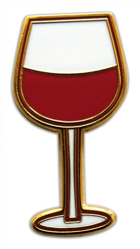 Novel Merk Wine Glass & Barrels - Winery Lapel Pin, Hat Pin & Tie Tack Set - with Clutch Back2