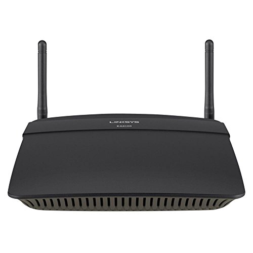 Linksys EA6100-EJ - Router inalámbrico Smart Wi-Fi de Doble Banda AC1200 (2,4 + 5 GHz, 2 Antenas, Puerto USB 2.0, 4X Ethernet), Negro