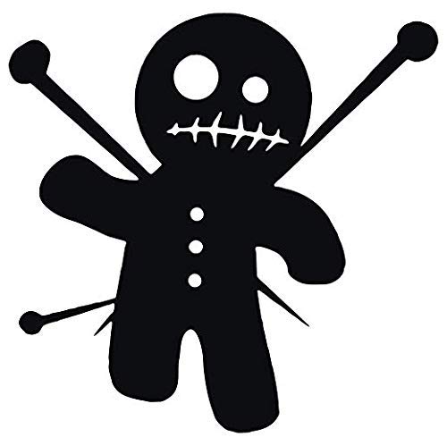 Set of 3 - Voodoo Doll - Black