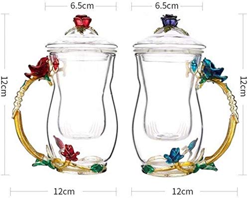 Tasse à café fleur de thé bleu, service de table chic pour brunch de mariage