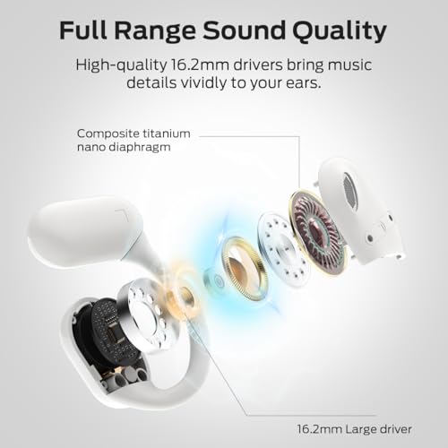 Image of Monster Open Touch Pro 100, Open Ear Headphones Touch Screen Earbuds, Bluetooth Earbuds with ENC Clear Talk, Wireless Ear Buds Support TF Card, EQ Modes, Comfort Fit, IPX5, 30H Playback, White