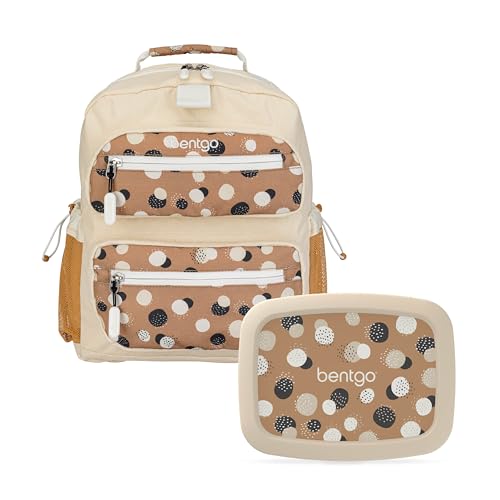 Bentgo® Kids 14” Backpack Set With Kids Prints Lunch Box (Spots & Dots)