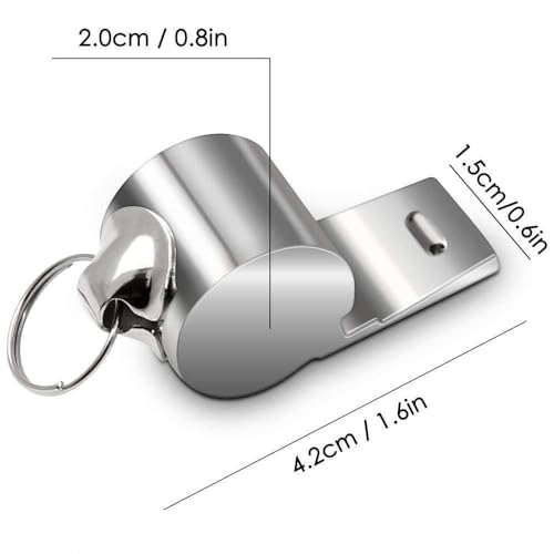 Silbatos deportivos de acero inoxidable con cordón x20 miniatura 3