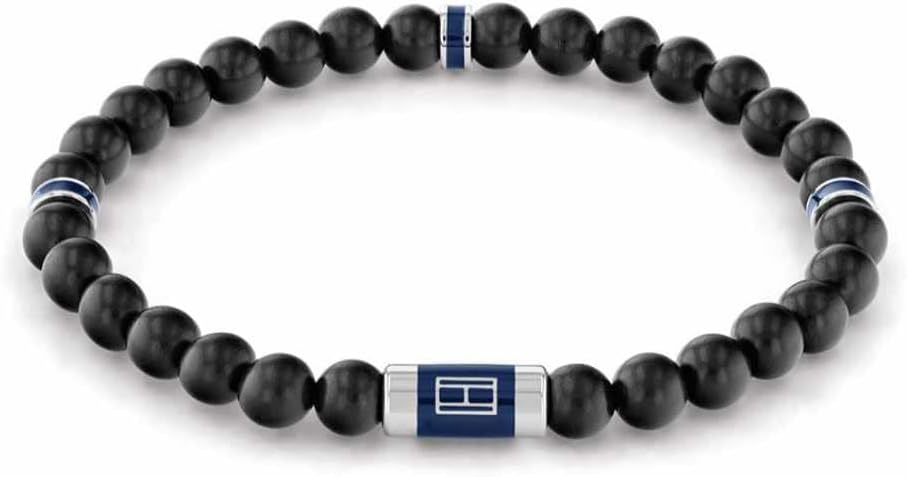 Tommy Hilfiger Men's Jewelry Wood Beaded Bracelet