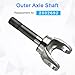 WMPHE Outer Stub Axle Shaft & Inner Knuckle Oil Seal Compatible with 1999-2004 Ford F250 F350 Excursion 3/4 and 1 ton 4X4 trucks with Dana 50/60 Replacement for 2002692 4C3Z3B387AA 50491 F81Z3254CB