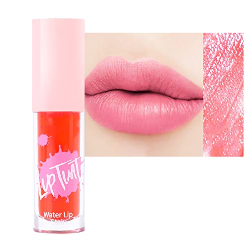 Lip Stain, Waterproof Lip Tint High Pigmented Lip Stain Long Lasting, Quick Dry Non-Stick Cup Lip Hydrated Lip Tint Stain, 2-In-1 Smooth Easy To Apply Water Tint For Lip & Cheek (01, One Size)