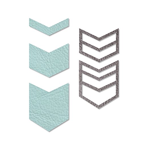 Sizzix 661326 Movers & Shapers Magnetic Die Set, Chevron by Lindsey Serata (5-Pack)