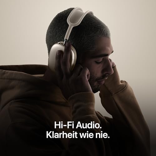 Apple AirPods Max 2 kabellose Over-Ear Kopfhörer, Aktive Geräuschunterdrückung, Adaptives Audio, Personalisiertes 3D Audio, Live Übersetzung – Mitternacht ​​​​​​​