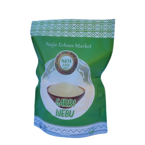 Garri Ijebu by Naija Echoes Market, Premium Ijebu Cassava Flakes, Gluten-Free, 2 lb Pack, Nigerian White Gari/Garri, 2 lbs bag West Africa super-premium, fine quality, gluten-free (2 lbs)