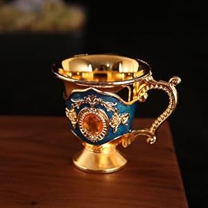 Cnanrnanc Goldene Orchidee Likörglas Luxuriös