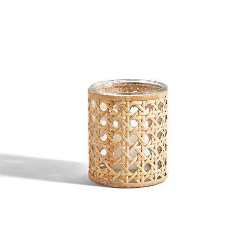 Two's Company Lumingnon Cane Webbing Candleholder/Vase #TOP29