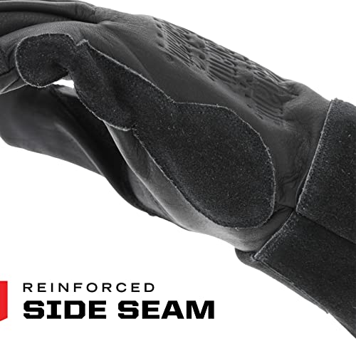 Mechanix Wear: Cascade Mig + Tig Welding Gloves, Durahide Cow Leather, Work Gloves With Glide Resistance, Added Durability, Rollover Fingertips For Improved Dexterity, Safety Gloves (Black, Small) #TOP2