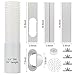 Portable AC Window Vent Kit with 5.9” Exhaust Hose Window Seal Kit for Portable Air Conditioner, Adjustable Portable AC Windows Vent Kit for Sliding Horizontal and Vertical Window