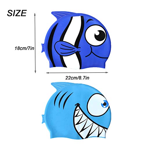 SIVENKE Set di 2 Cuffie da Bagno Cuffie da Nuoto