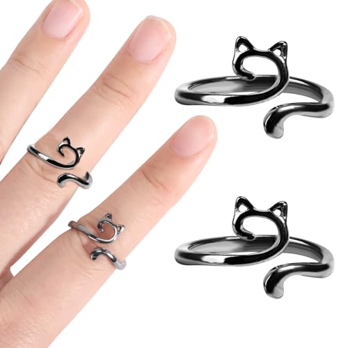 Image of Namifin Crochet Ring for Fingure Adjustable Crochet Tension Ring Yarn Tension Rings Easy Crocheting Crochet Accessories Mother Grandma Thanksgiving Presents
