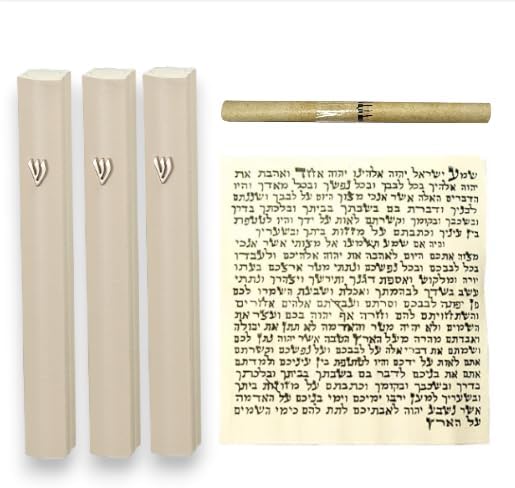 Made in Israel Stone Color Handmade Mezuzah for Door 5" Home Bless Israel Jeweish Zinc Jewish House Warming Gift Judaica Store Made in Israel Mezuzah Home Bless Israel Jeweish Jewish (3)