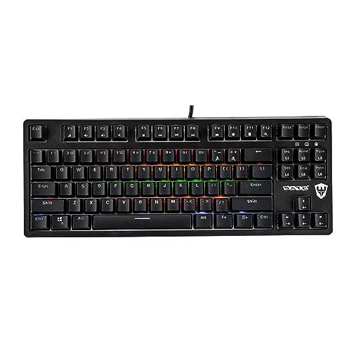 Teclado Mecânico Gamer Sate K5 Switch Blue RGB USB