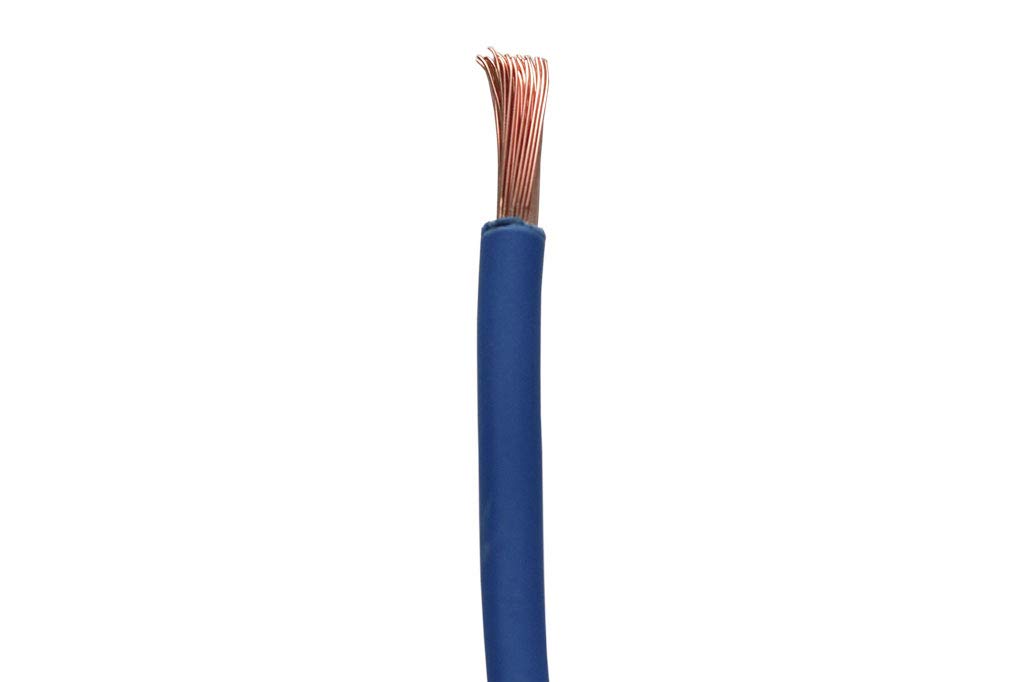 Rollo Cable Eléctrico de 100 m | H07V-K | Sección 1 x 2,5 mm2 | Color azul