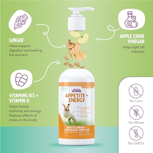 Health Extension Stress Relief Supplement for Dogs, 8oz - Appetite & Energy Boost, Prevents Hypoglycemia, Enriched with Vitamin B - Thumbnail 6