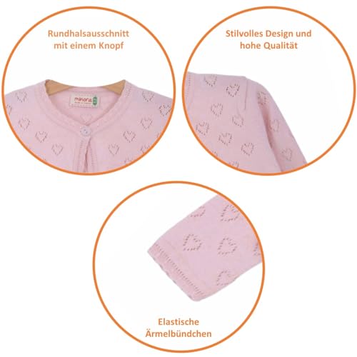 Image of Minora Long Sleeve Bolero, Girls' Knit Cardigan Shrug with One-Button Closure, Baby /Child Cotton Childrens Bolero, Sweater