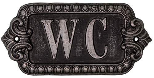Plaque décorative WC Antic Line pour identifier vos toilettes avec style