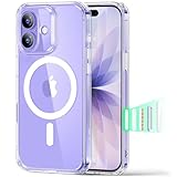 Immagine di ESR Cover per iPhone 17, Custodia per controllo della fotocamera, Compatibile con MagSafe, Protezione antiurto di livello militare, Angoli Air Guard ammortizzanti, Serie Hybrid, Trasparente