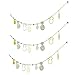 Roser Life Garland Banner Decorations⎮Handmade Boho Decorative Hanging Ornament⎮Silk Fabric Home Outdoor Party Decor⎮Birthday Wedding Christmas Baby Shower Cake Tropical Yellow Pineapple (Pack of 3)