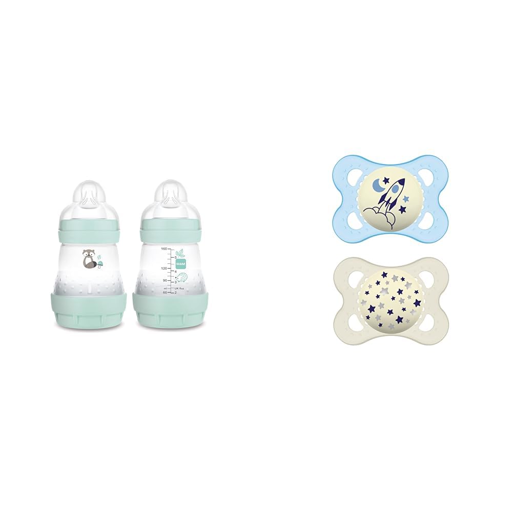 Set Neonati MAM Anti-Colica - 2 Biberon 160 Ml, 1 Biberon 260 Ml, Ciuccio Start, Clip - Da 0 Mesi - Foto 11