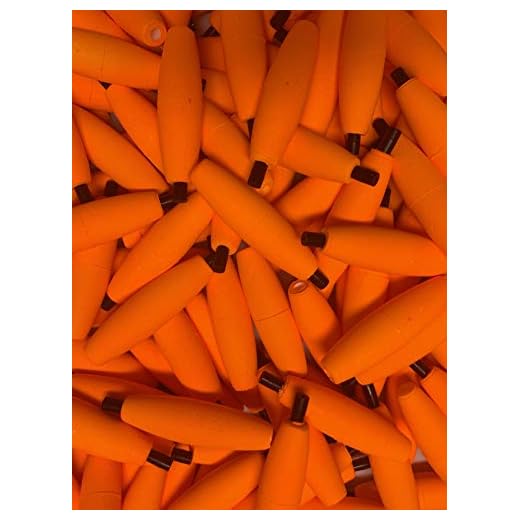 Comal Tackle Peg Floats 50 Pack Choose Size & Color - 6 Colors Total 2" 2.5" or 3" (Orange, 2.5 Inch)