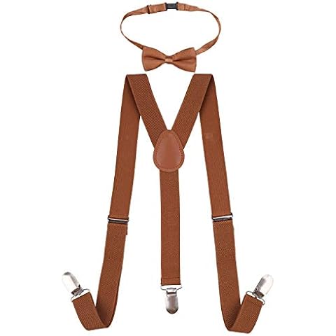 WedDecor Adjustable Kids Braces and Bow Tie Set Cover