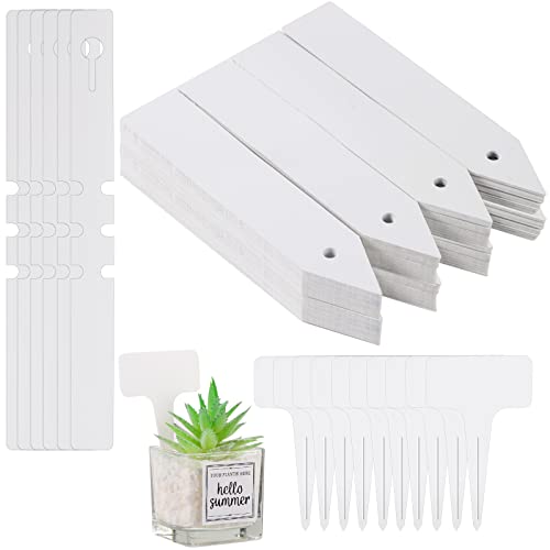 160 Pcs Plant Labels, 3 Styles Plant Tags Thicken Plant Markers Garden Labels Garden Markers T-Type Tags Wrap Around Hanging Tree Tags Waterproof Plastic Plant Labels For Outdoor Garden #TOP26