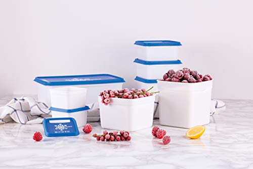 Amuse- Stackable And Unbreakable Alaska Commercial Grade Food Container Set With Lid- Made In Europe (Set Of 3-67 Oz. Each) #TOP2