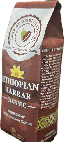 Café en Grano Ethiopian Harrar Tostado Medio 16oz miniatura 1